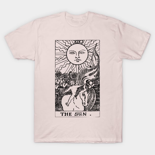 The Sun - Tarot Card T-Shirt by kaliyuga